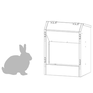 Ταΐστρα Χαμστεριών Ασημί 33,5 x 25,5 x 45,5 εκ. 3 kg