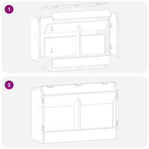 Ταΐστρα Χαμστεριών Μαύρο 64,5 x 25,5 x 45,5 εκ. 6 kg