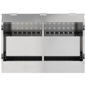 Ταΐστρα Χαμστεριών Ασημί 64,5 x 25,5 x 45,5 εκ. 6 kg