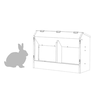 Ταΐστρα Χαμστεριών Ασημί 64,5 x 25,5 x 45,5 εκ. 6 kg