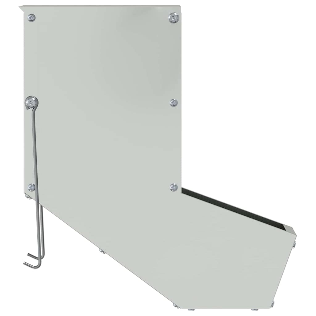 Ταΐστρα Χαμστεριών Ασημί 12,5 x 26 x 28,5 εκ