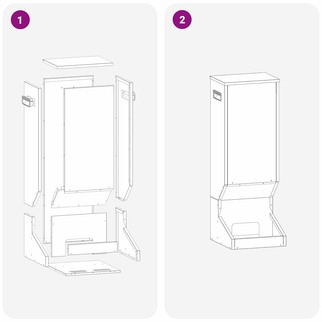 Ταΐστρα ελαφιών Ελιά Πράσινη 28 x 30 x 80 εκ.