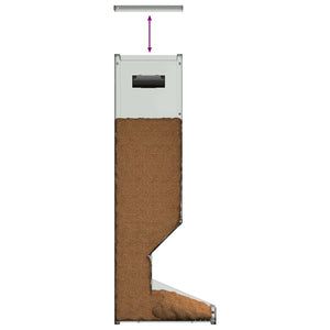 Ταΐστρα ελαφιών Ασημί 28 x 30 x 80 εκ. 3 kg