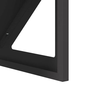 Ταΐστρα για ζώα Μαύρο 108 x 50 x 28 εκ Ψυχρής Έλασης Χάλυβας - Pakobazaar