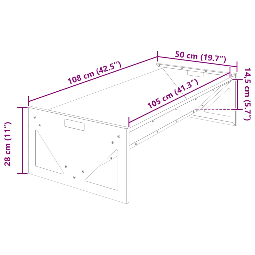 Ταΐστρα για ζώα Ελιά Πράσινη 108 x 50 x 28 εκ