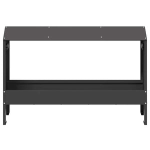 Τάφος ταΐσματος κοτόπουλων Μαύρο 81 x 32 x 53,5 εκ
