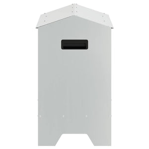 Τάφος ταΐσματος κοτόπουλων Ασημί 81 x 32 x 53,5 εκ