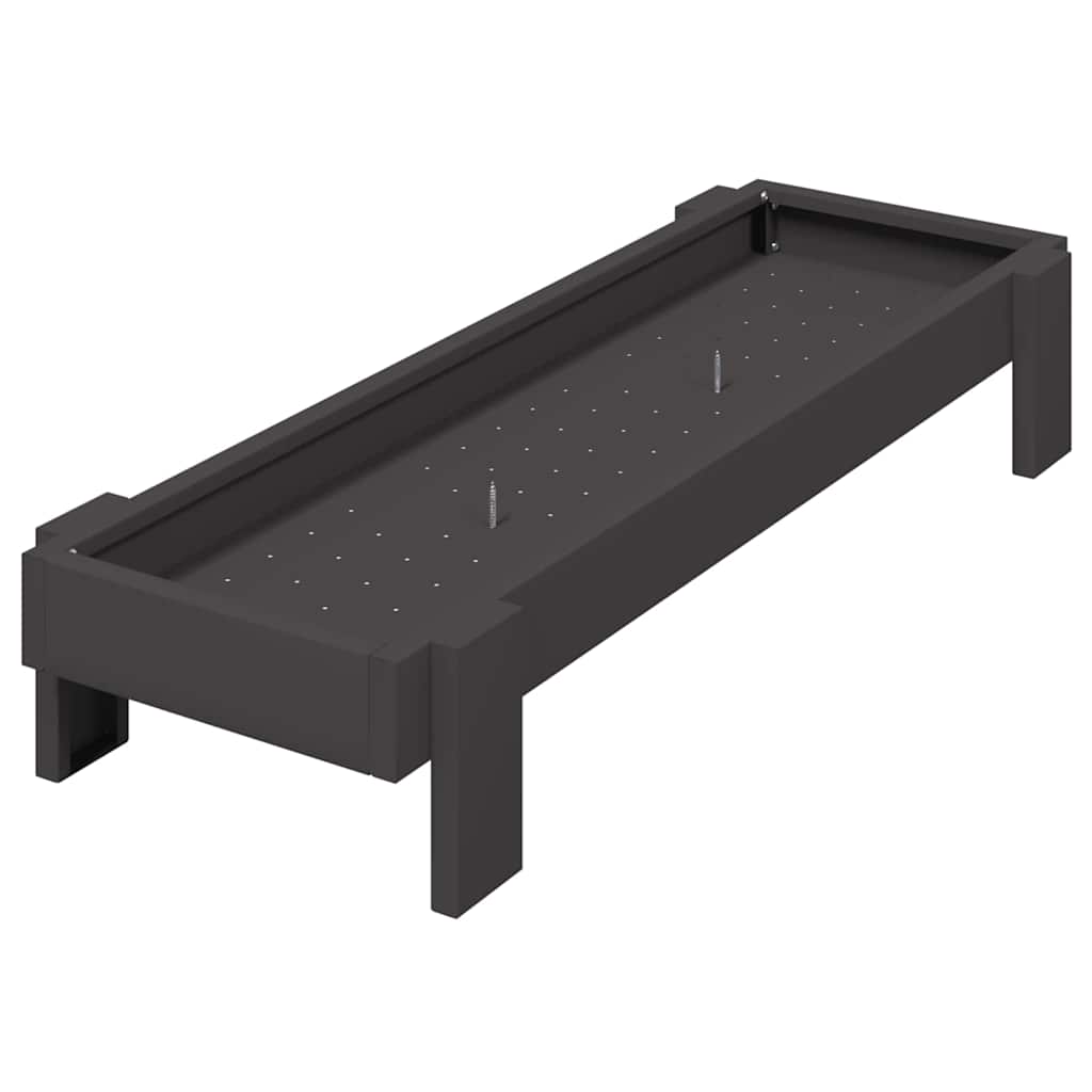 Τάφος ταΐσματος κοτόπουλων Μαύρο 80 x 28 x 13.5 cm - Pakobazaar
