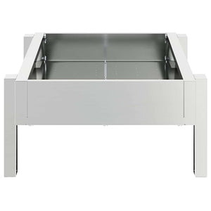 Τάφος ταΐσματος κοτόπουλων Ασημί 80 x 28 x 13.5 cm