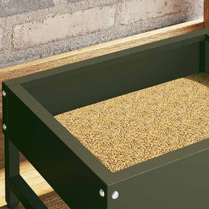 Ταΐστρα για Πουλιά Ελιά Πράσινη 80 x 28 x 13.5 cm - Pakobazaar