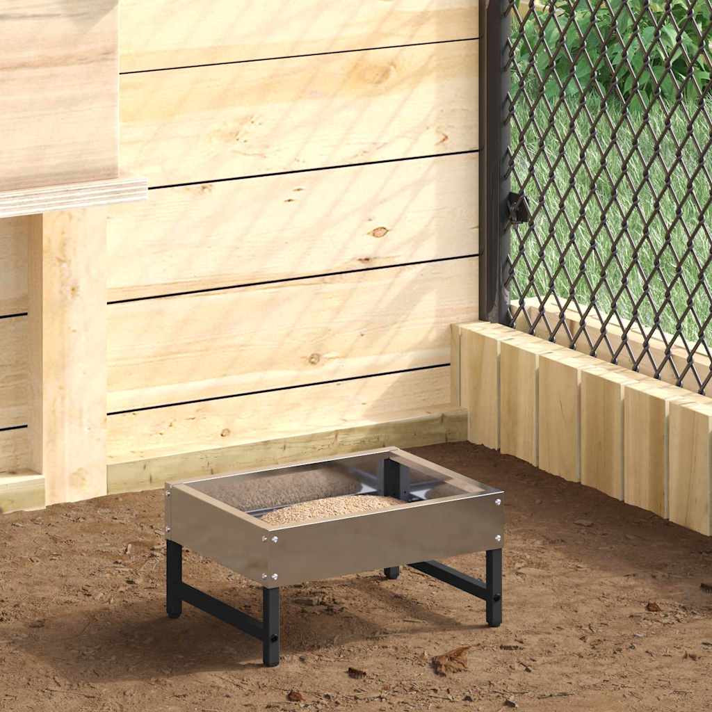 Ταΐστρα για Πουλιά Ασημί 80 x 28 x 13.5 cm