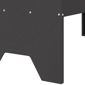 Ταΐστρα για ζώα Μαύρο 79 x 35 x 62 εκ. Ψυχρής Έλασης Χάλυβας
