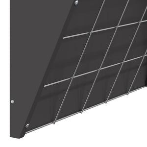 Κρεμαστός τροφοδότης άχυρου Μαύρο 61 x 33 x 66 εκ - Pakobazaar