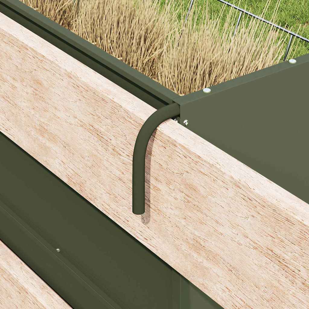 Κρεμαστός τροφοδότης άχυρου Ελιά Πράσινη 61 x 33 x 66 εκ