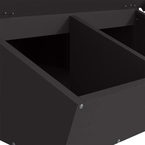 Ταΐστρα Γουρουνιών Μαύρο 55 x 51 x 91,5 εκ. 20 kg
