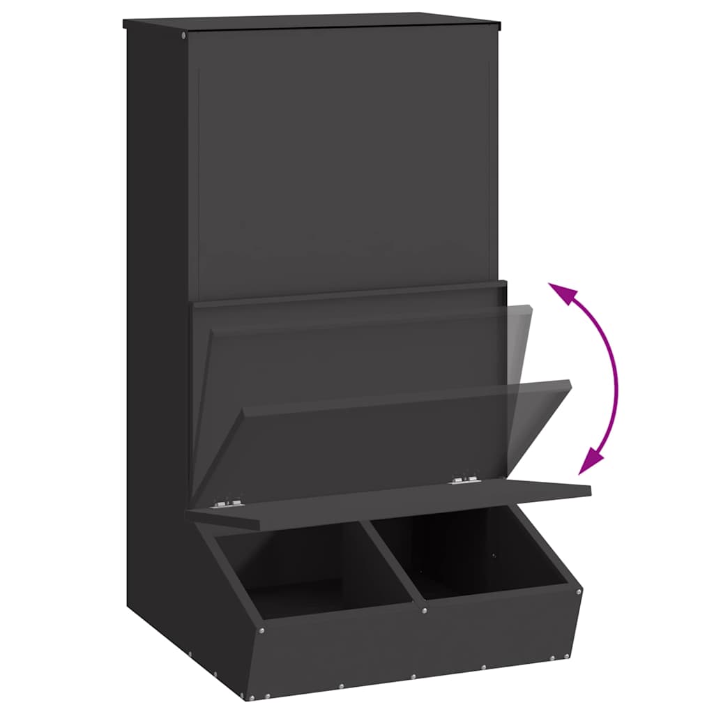 Ταΐστρα Γουρουνιών Μαύρο 55 x 51 x 91,5 εκ.