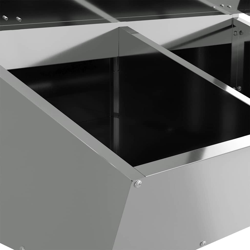 Ταΐστρα Γουρουνιών Ασημί 55 x 51 x 91,5 εκ. - Pakobazaar
