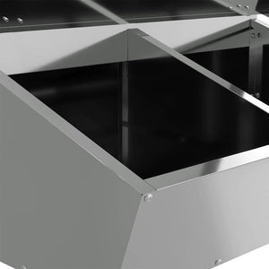 Ταΐστρα Γουρουνιών Ασημί 55 x 51 x 91,5 εκ. - Pakobazaar