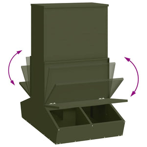 Ταΐστρα Γουρουνιών Ελιά Πράσινη 82 x 51 x 91,5 εκ. 20 kg