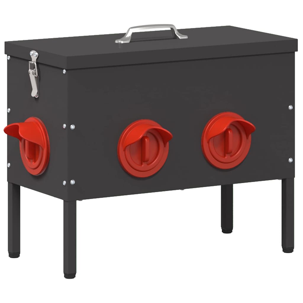 Ταΐστρα κοτόπουλων Μαύρο 41,5 x 20,5 x 33 εκ - Pakobazaar