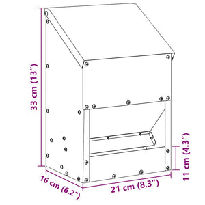 Ταΐστρα κοτόπουλων Λαδί 21 x 16 x 33 εκ. 3 kg