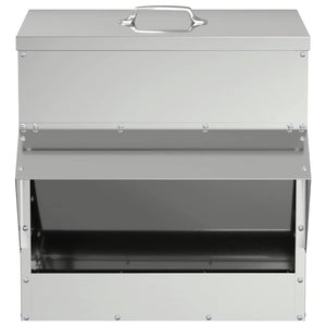 Ταΐστρα κοτόπουλων Ασημί 40,5 x 45 x 41 cm 20 kg