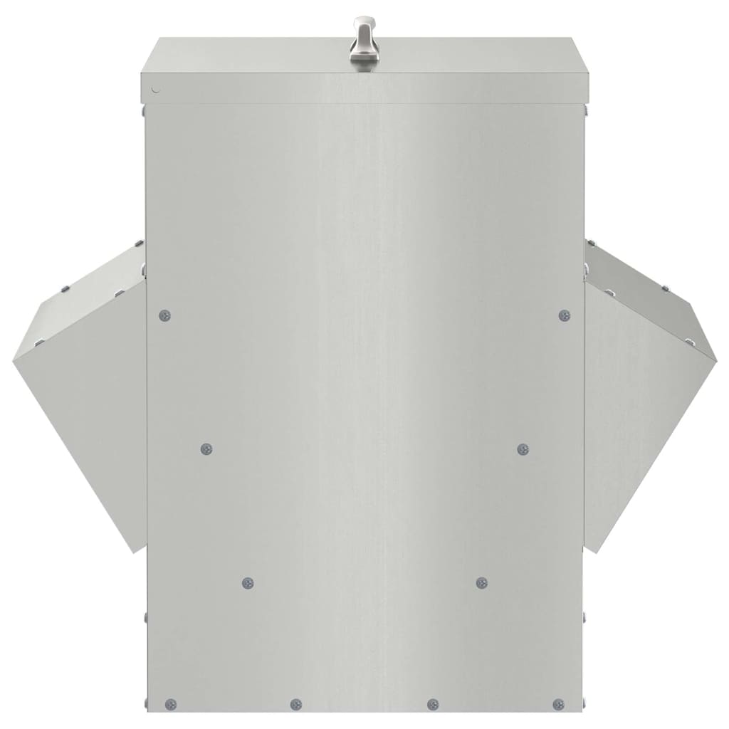 Ταΐστρα κοτόπουλων Ασημί 40,5 x 45 x 41 cm