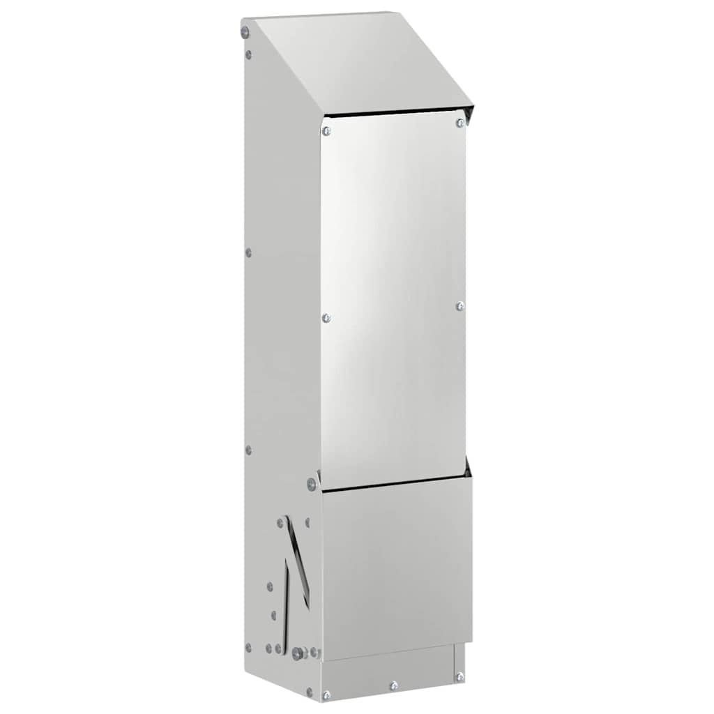 Ταΐστρα κοτόπουλων Ασημί 13 x 12 x 51 εκ. Επικαλυμμένος Χάλυβας - Pakobazaar