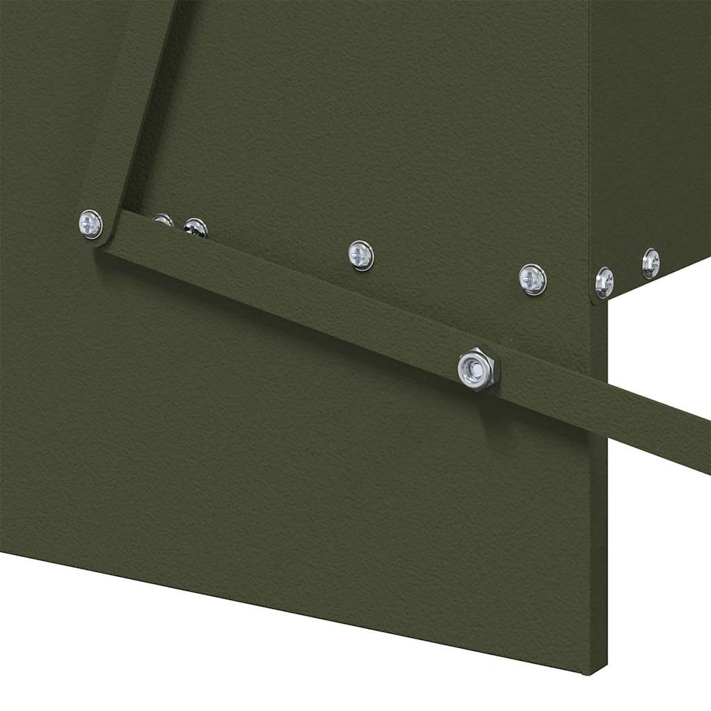 Ταΐστρα Κοτόπουλου με Πεντάλ Ελιά Πράσινη 75 x 53 x 20,5 εκ