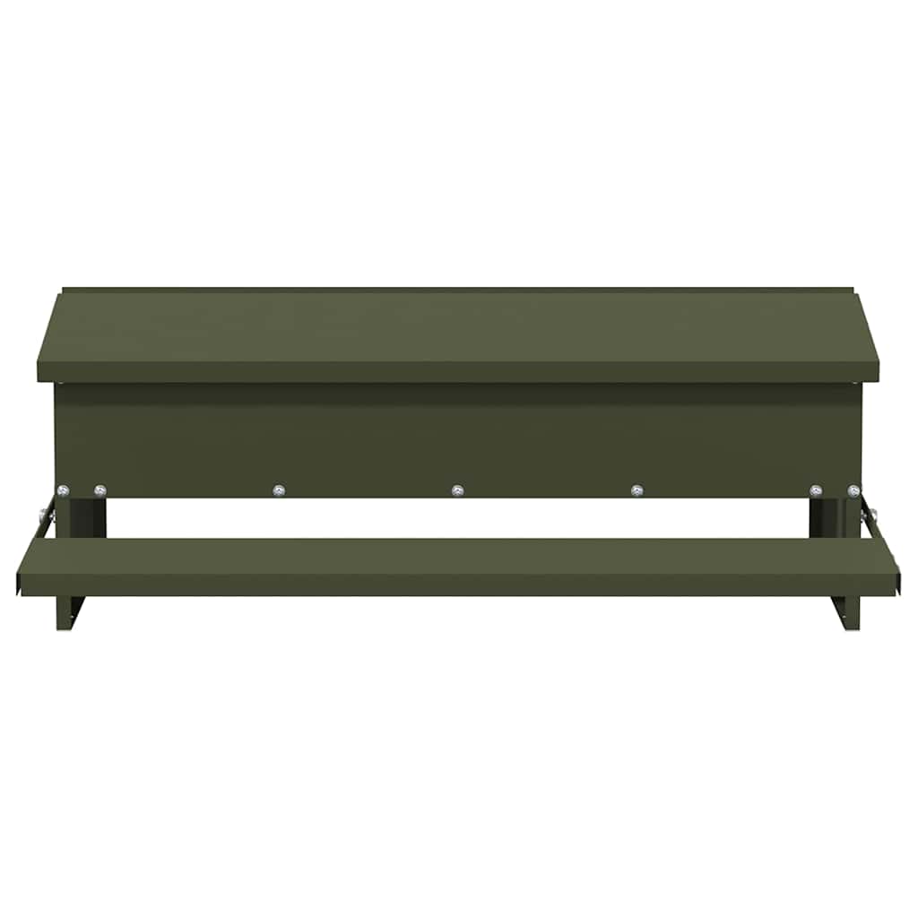 Ταΐστρα Κοτόπουλου με Πεντάλ Ελιά Πράσινη 75 x 53 x 20,5 εκ