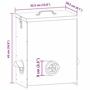 Ταΐστρα κοτόπουλων Λαδί 32,5 x 20,5 x 43 εκ 25 kg