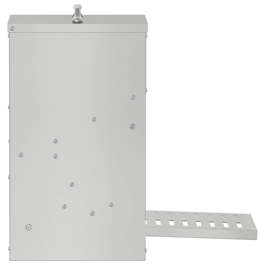 Ταΐστρα Κοτόπουλου με Πεντάλ Ασημί 25 x 42 x 40 εκ. - Pakobazaar