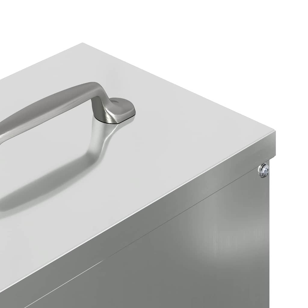 Ταΐστρα κοτόπουλων Ασημί 20 x 25 x 35 εκ. Επικαλυμμένος Χάλυβας