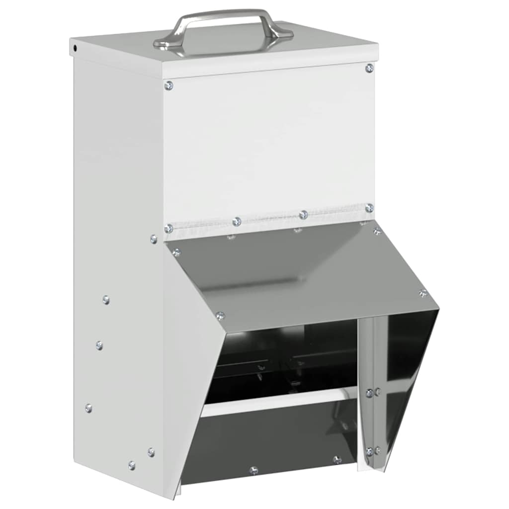 Ταΐστρα κοτόπουλων Ασημί 20 x 25 x 35 εκ. Επικαλυμμένος Χάλυβας