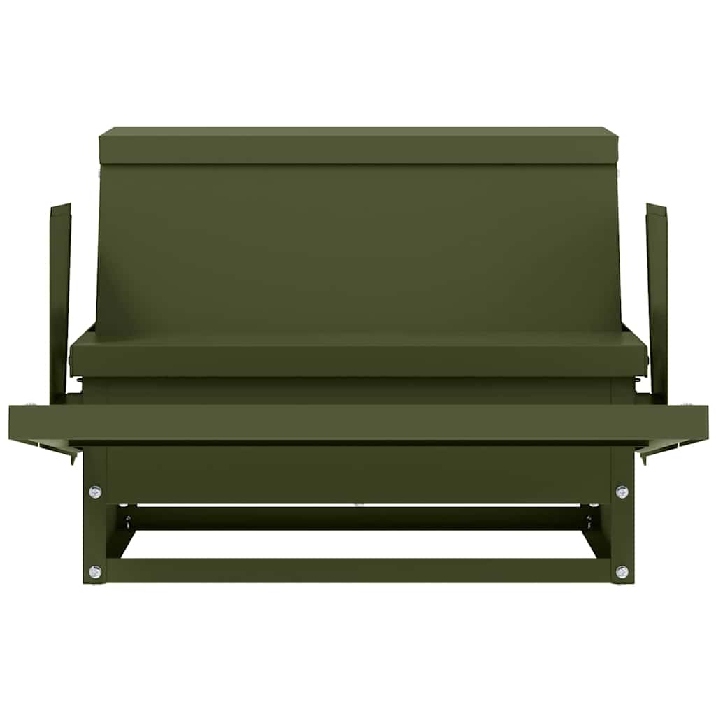 Ταΐστρα Κοτόπουλου με Πεντάλ Ελιά Πράσινη 50 x 40 x 29 εκ.