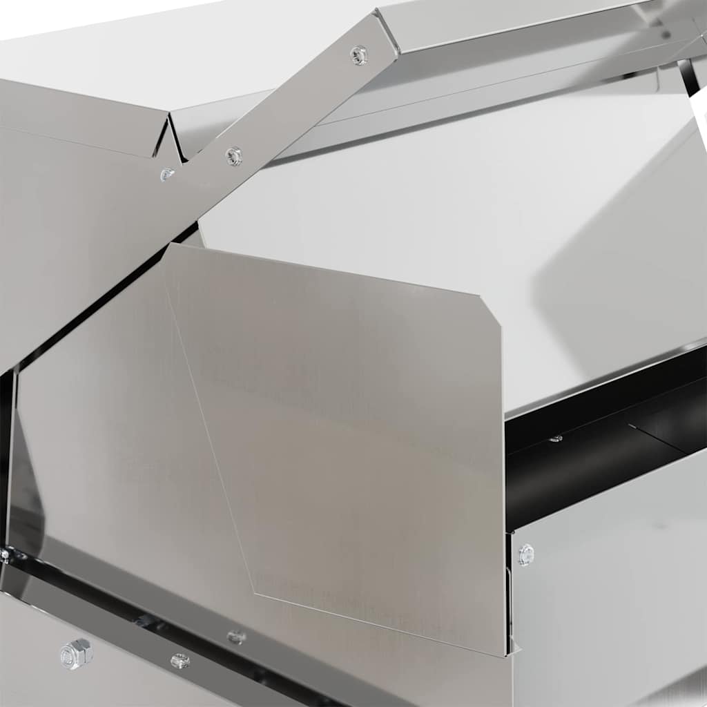 Ταΐστρα Κοτόπουλου με Πεντάλ Ασημί 50 x 40 x 29 εκ.