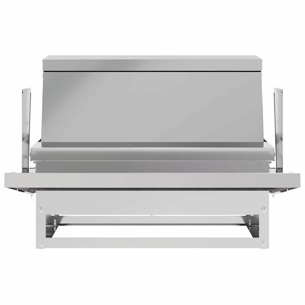 Ταΐστρα Κοτόπουλου με Πεντάλ Ασημί 50 x 40 x 29 εκ.