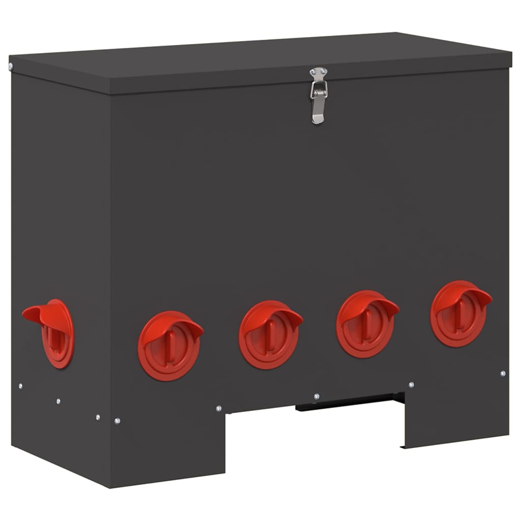 Ταΐστρα κοτόπουλων 2 pcs Μαύρο 60,5 x 29 x 51 εκ.