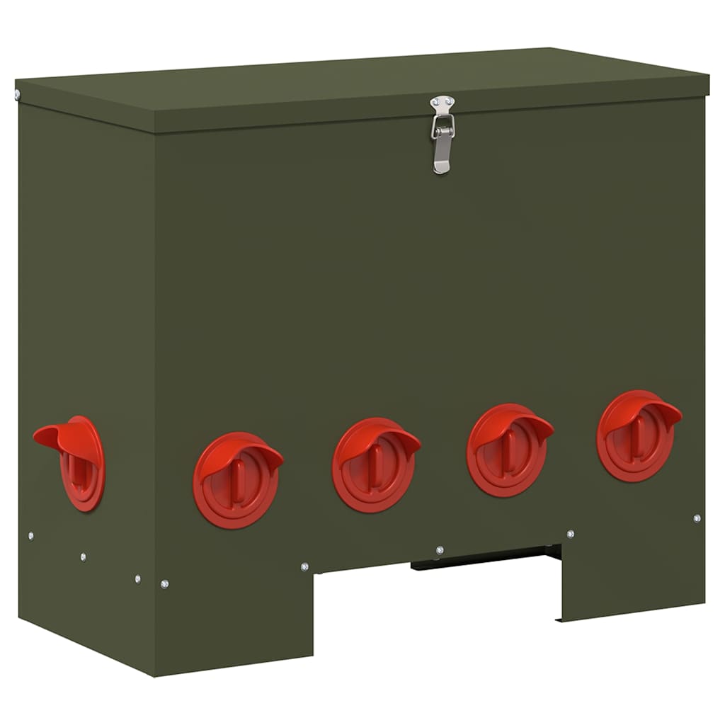 Ταΐστρα κοτόπουλων 2 pcs Ελιά Πράσινη 60,5 x 29 x 51 εκ.