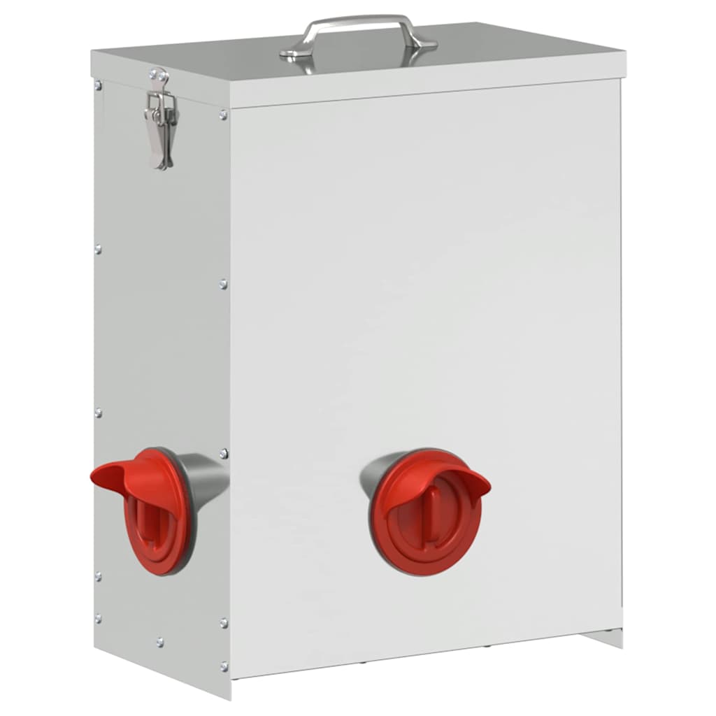 Ταΐστρα κοτόπουλων 2 pcs Ασημί 32,5 x 20,5 x 43 εκ