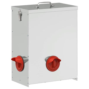 Ταΐστρα κοτόπουλων 2 Ασημί 32,5 x 20,5 x 43 εκ 25 kg