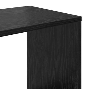 Βιβλιοθήκη Μαύρη Οξυά 132 x 29 x 141,5 εκ. Επεξεργασμένο ξύλο - Pakobazaar