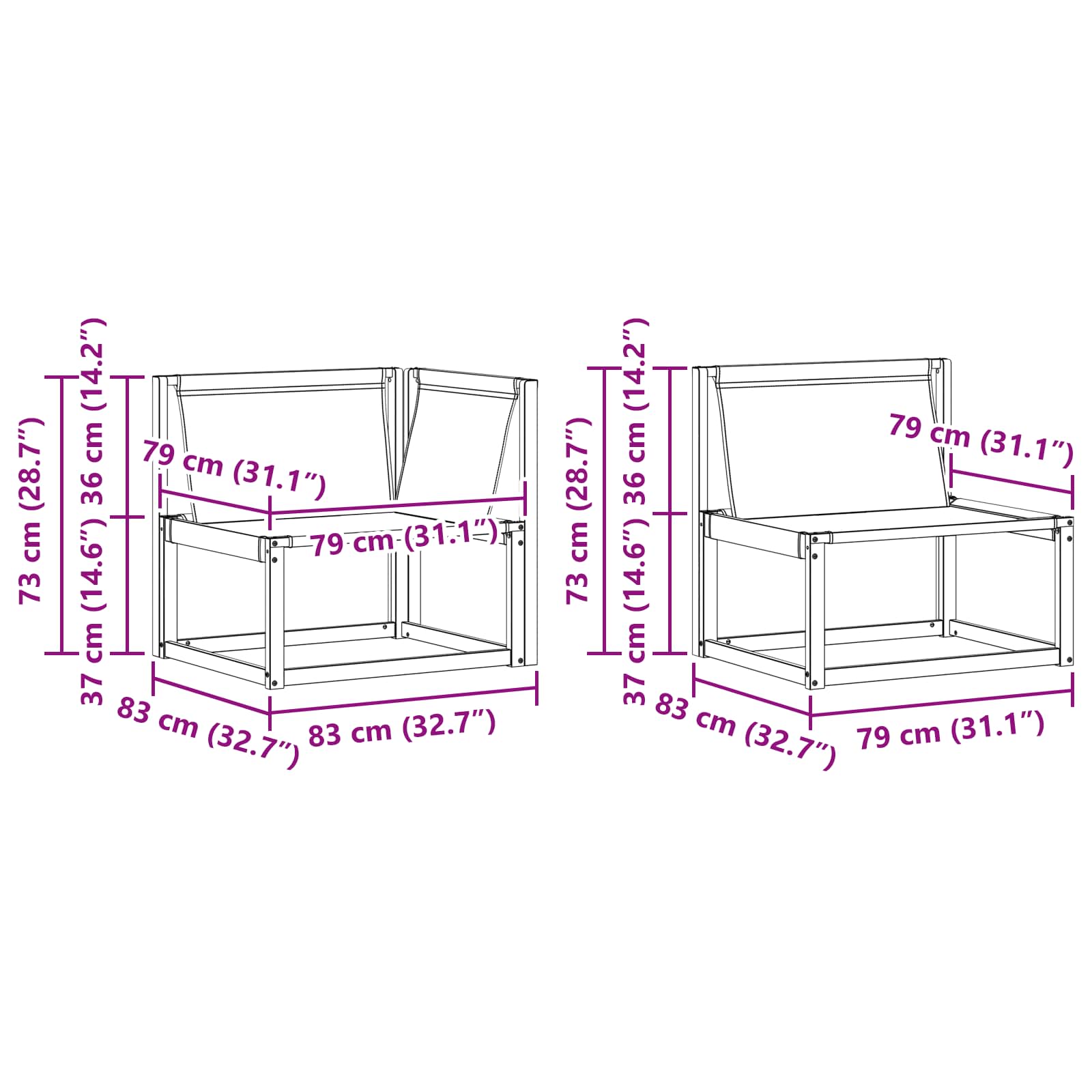 Σειρά Καναπέ Εξωτερικού 5 pcs Λευκό και Ανοιχτό Γκρι - Pakobazaar