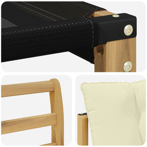 Σειρά Καναπέ Εξωτερικού με μαξιλάρι 8 pcs Λευκό και Κρεμ - Pakobazaar