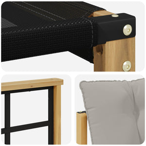 Σειρά Καναπέ Εξωτερικού 6 pcs Λευκό και Ανοιχτό Γκρι - Pakobazaar