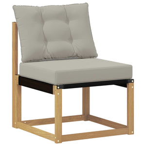 Σειρά Καναπέ Εξωτερικού 6 pcs Λευκό και Ανοιχτό Γκρι - Pakobazaar