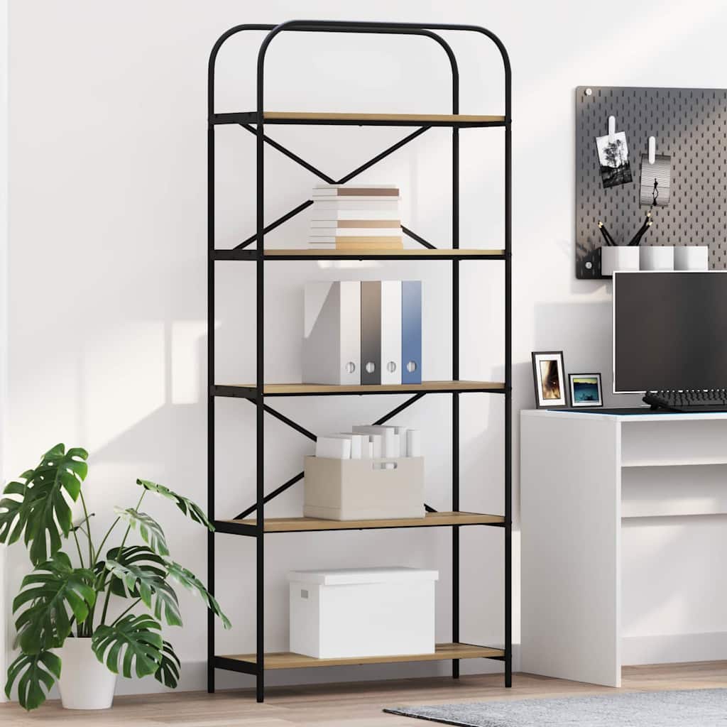 Ράφι Βιβλίων Artisan Oak 80 x 30 x 183 εκ Επεξεργασμένο ξύλο - Pakobazaar