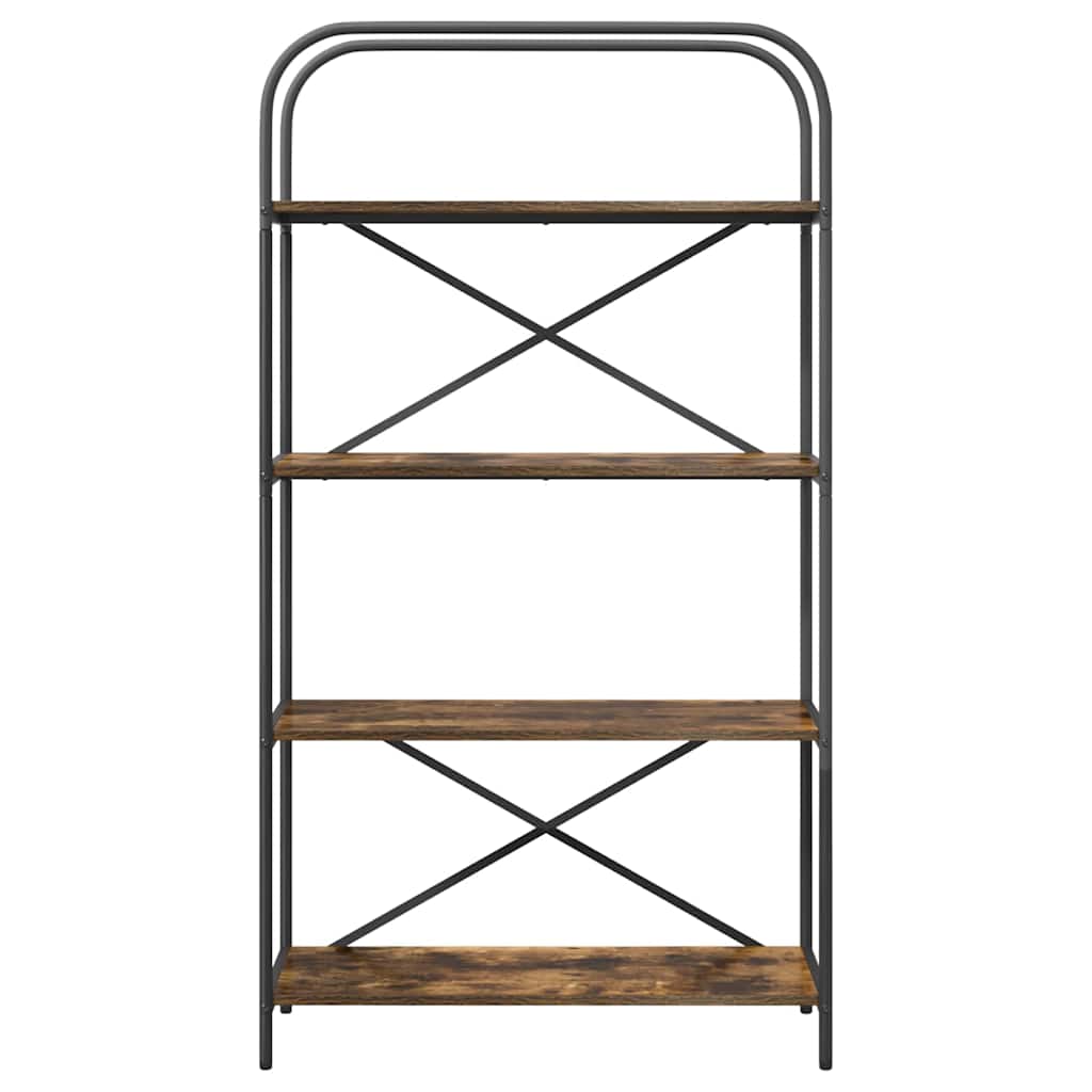 Ράφι Βιβλίων Καπνιστό Δρύς 80 x 30 x 146 εκ Επεξεργασμένο ξύλο