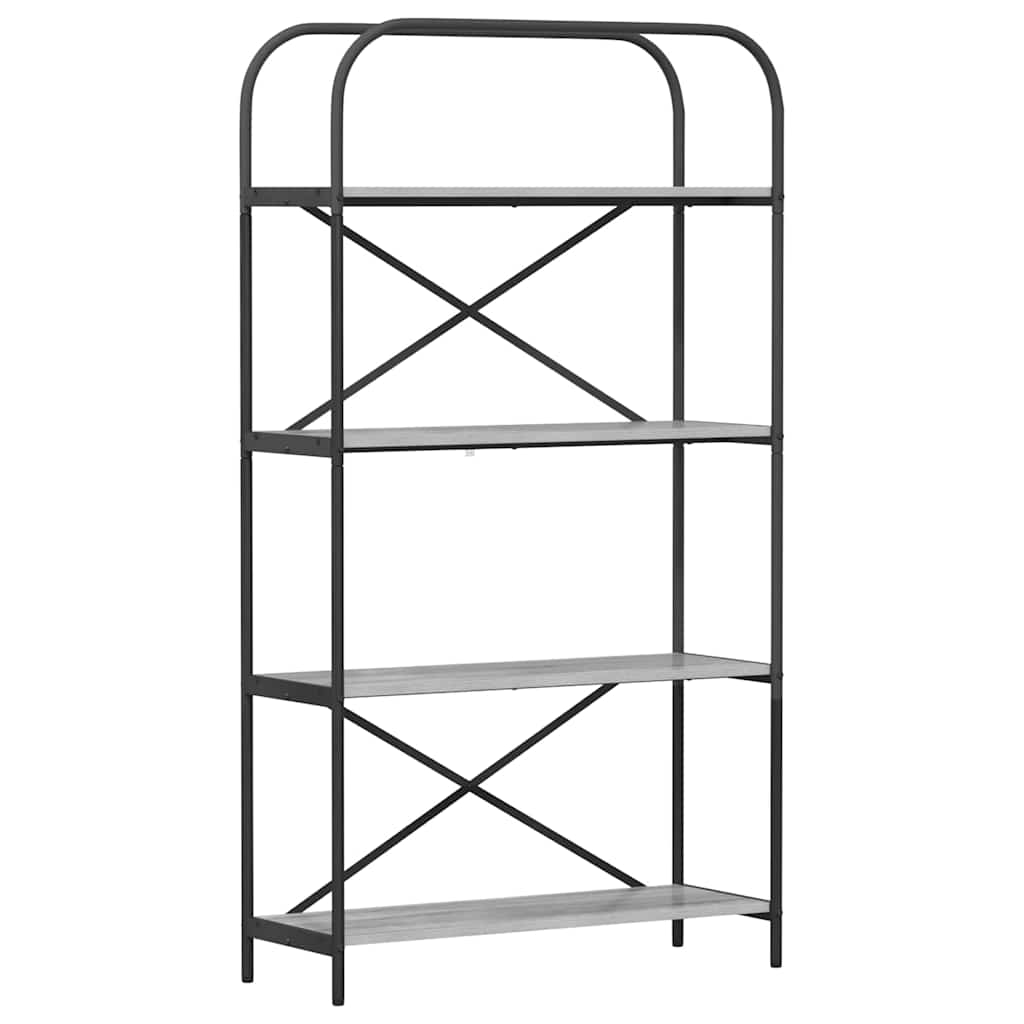 Ράφι Βιβλίων Γκρίζο Σονομα 80 x 30 x 146 εκ Επεξεργασμένο ξύλο