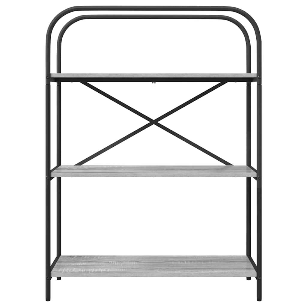 Ράφι Βιβλίων Γκρίζο Σονομα 80 x 30 x 109 εκ Επεξεργασμένο ξύλο